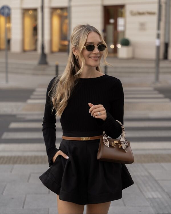 CZARNE SZORTY ALEXIA