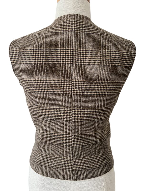 BLANCHE - KAMIZELKA W KRATĘ Z WEŁNY