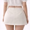RHEA - KREMOWA SPÓDNICA MINI